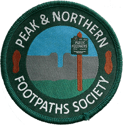 Cloth badge showing our old logo